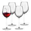 Altom Design set 4 kozarcev za rdeče vino Plisse