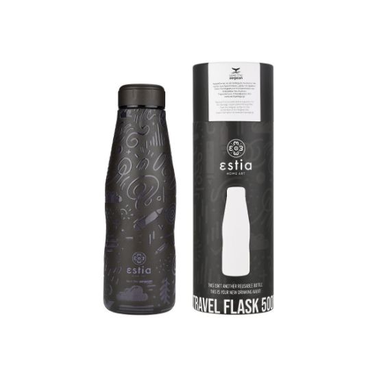 ESTIA izolirana potovalna steklenička 500ml - NOIR ECHO