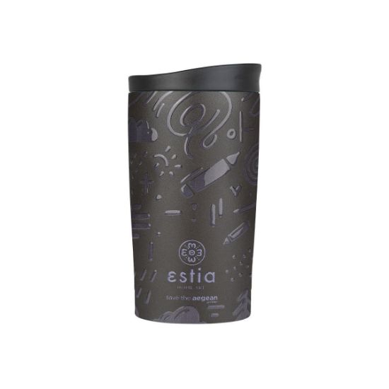 ESTIA izolirana potovalna skodelica 350ml - NOIR ECHO