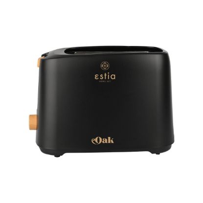 ESTIA 2 rezinski toaster-opekač kruha OAK-rjavo črn-06-24666