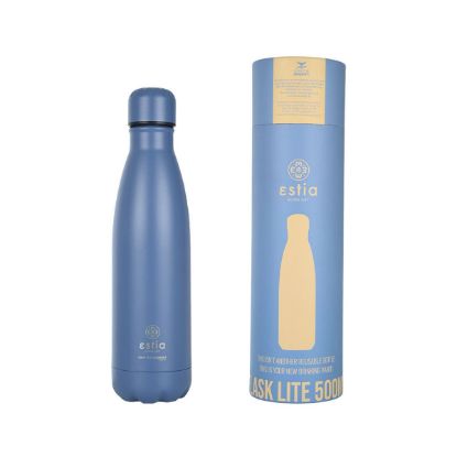 ESTIA izolirana potovalna steklenička LITE 500ml - DENIM BLUE-01-18009