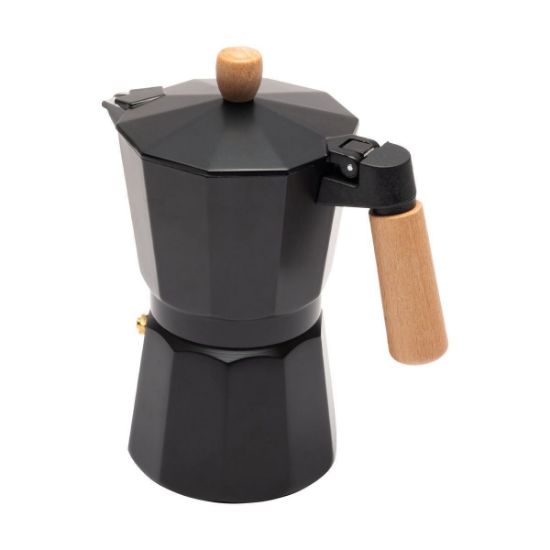 ESTIA kuhalnik za espresso iz aluminija 150ml črn-01-20644