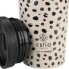 ESTIA izolirana potovalna skodelica 350ml - LEOPARD TAUPE-01-25663